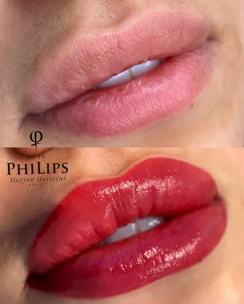 Lippenvollschattierung